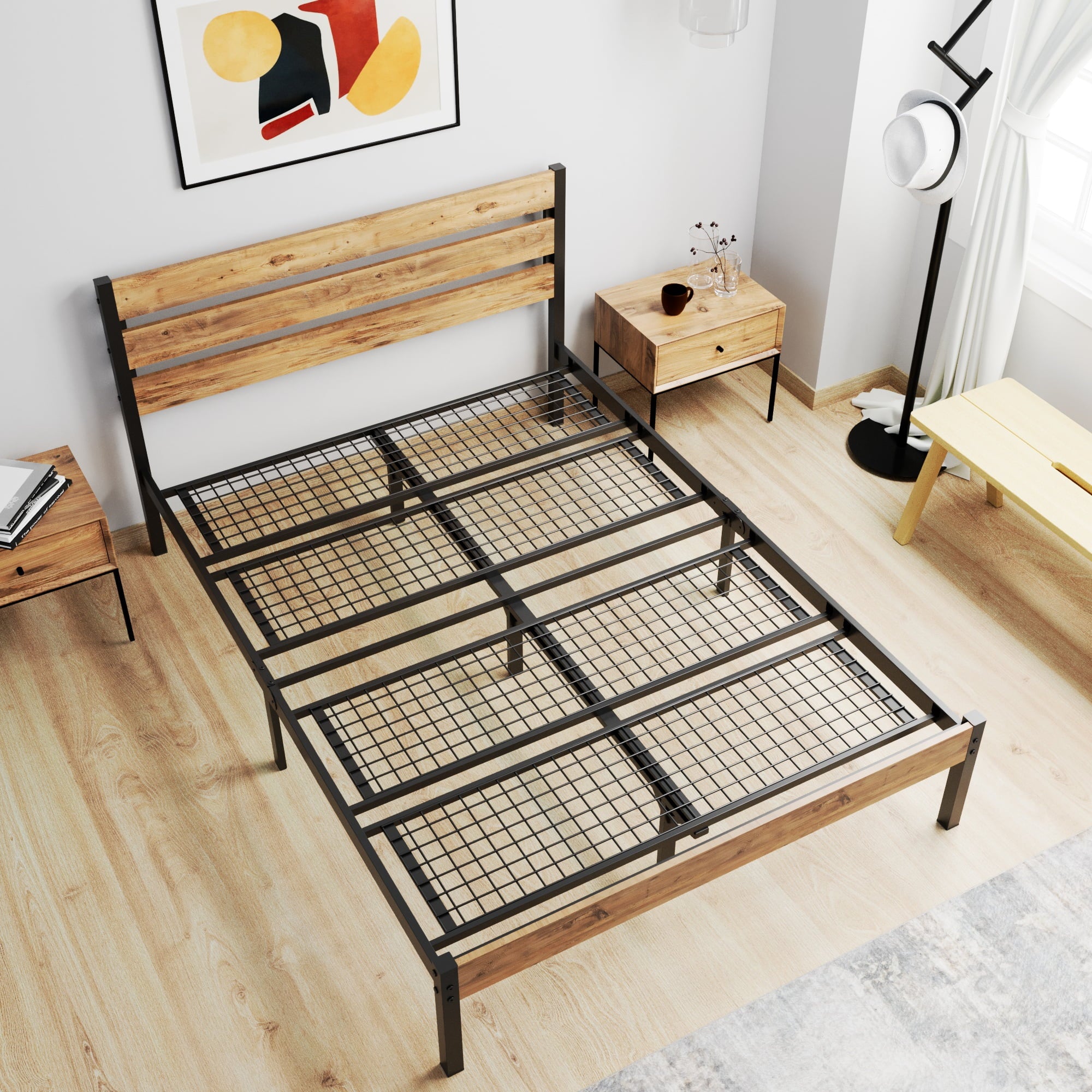 Arowana Metal Bed Frame Above view