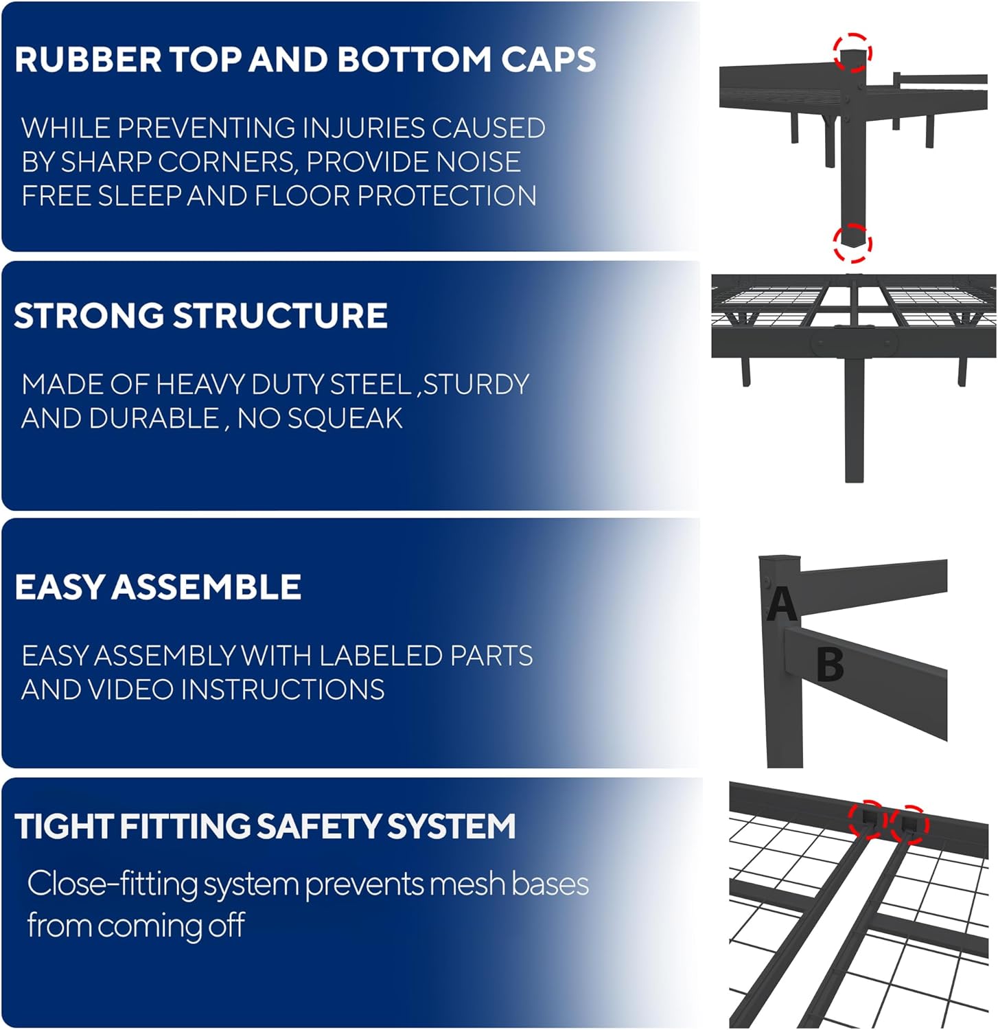 Felix 4ft6 Double Black Property