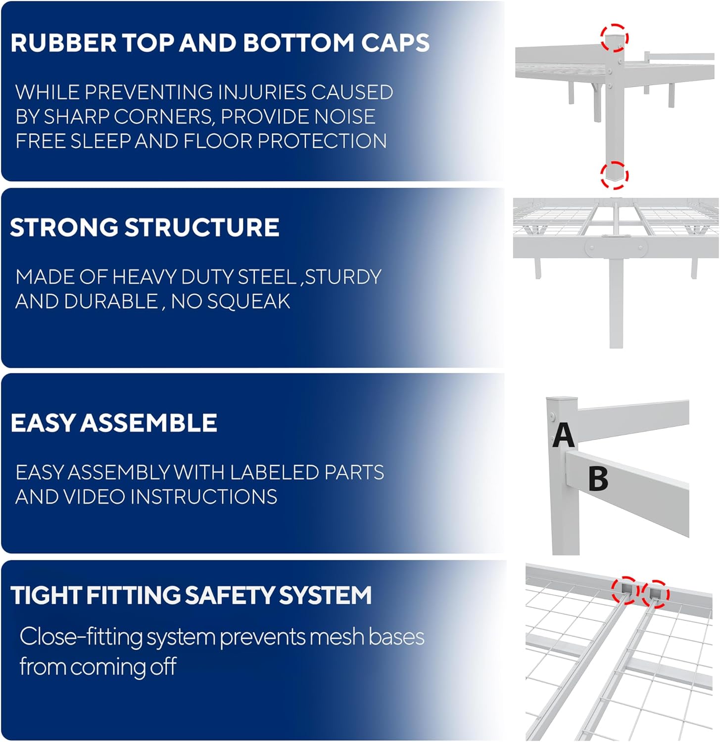 Felix 4ft6 Double White Property