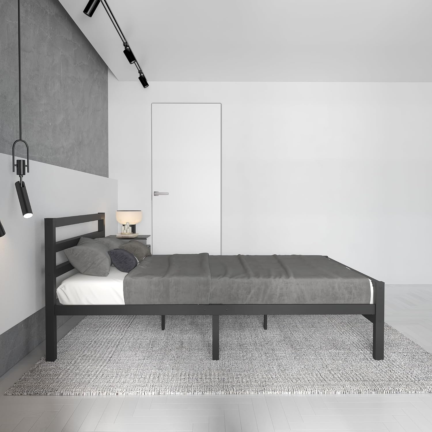 Buhara 4ft Small Double Black heavy duty mesh base bed frame Feature