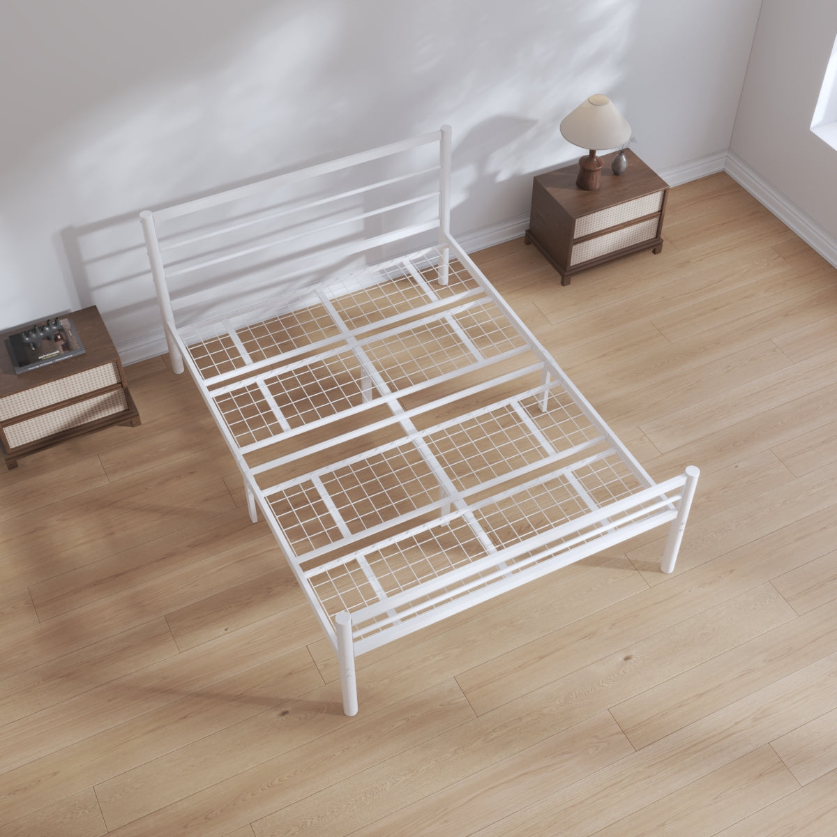 Chester 4ft6 Double White Bed Top View