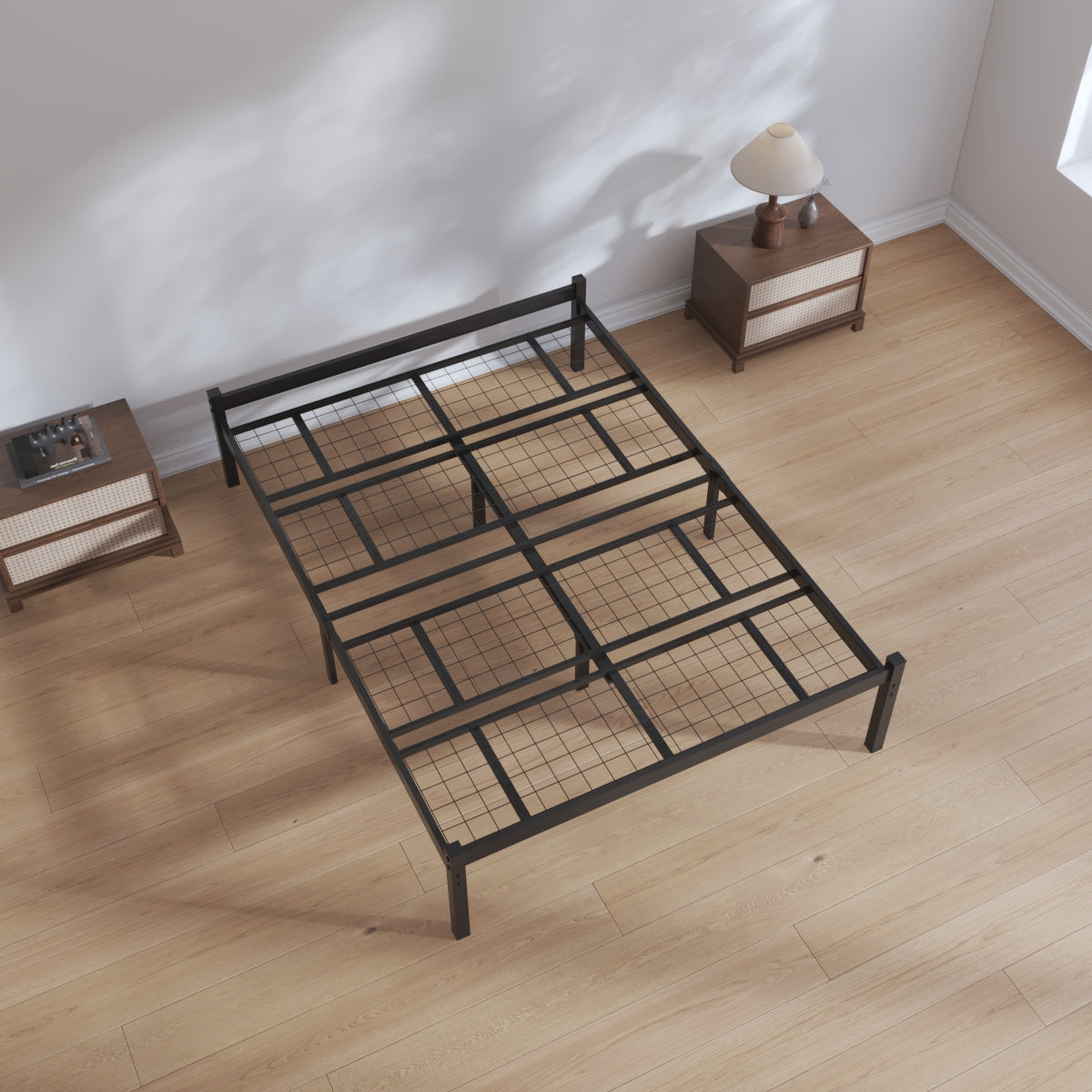 Felix 4ft Small Double Black Top View