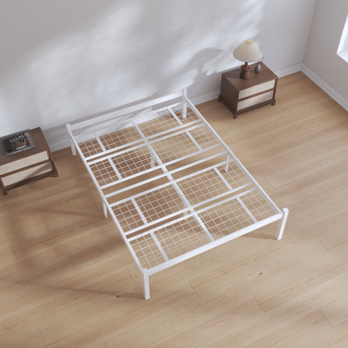 Felix 4ft Small Double White Top View