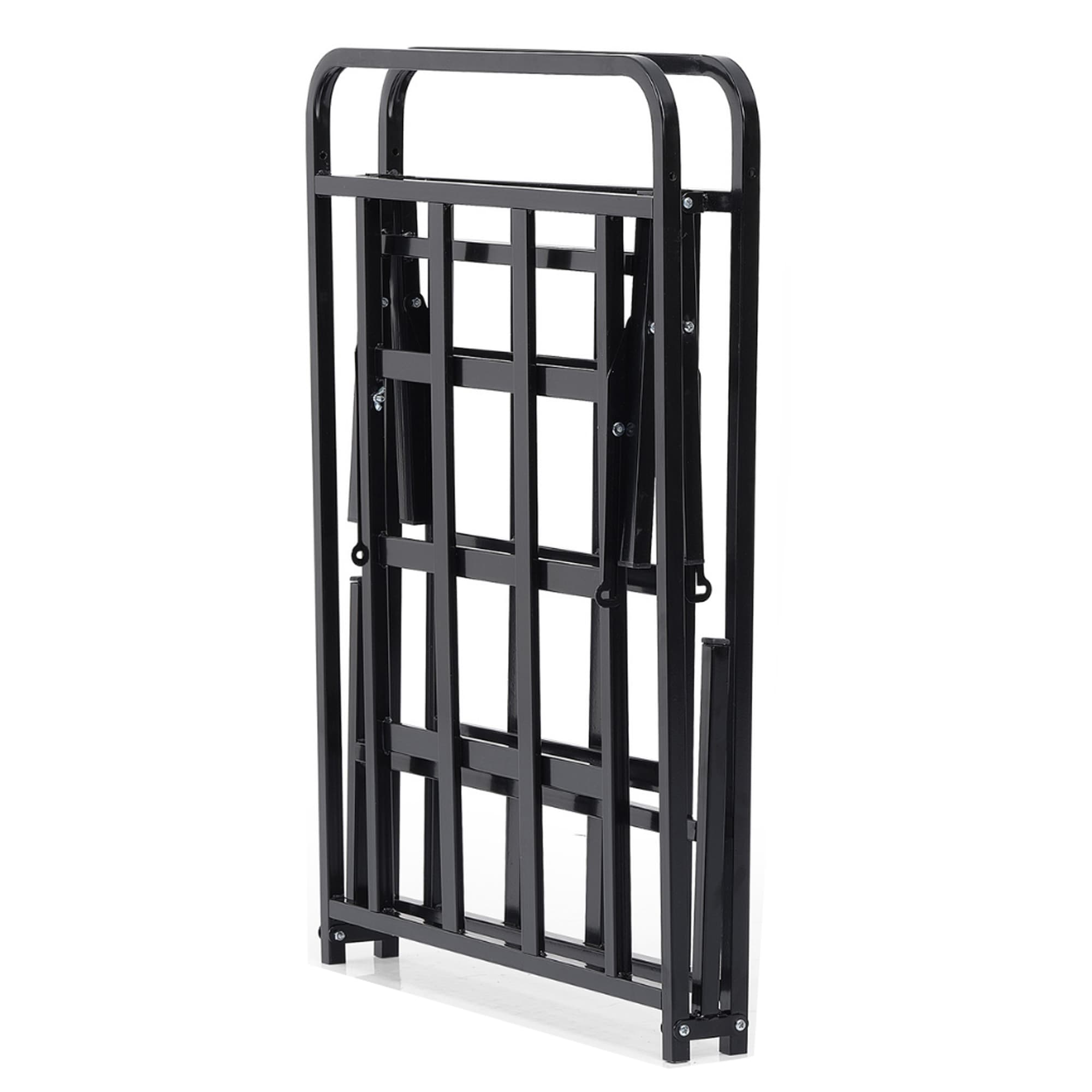 Smartbase 3ft Single Black Folding Bed Bottom View