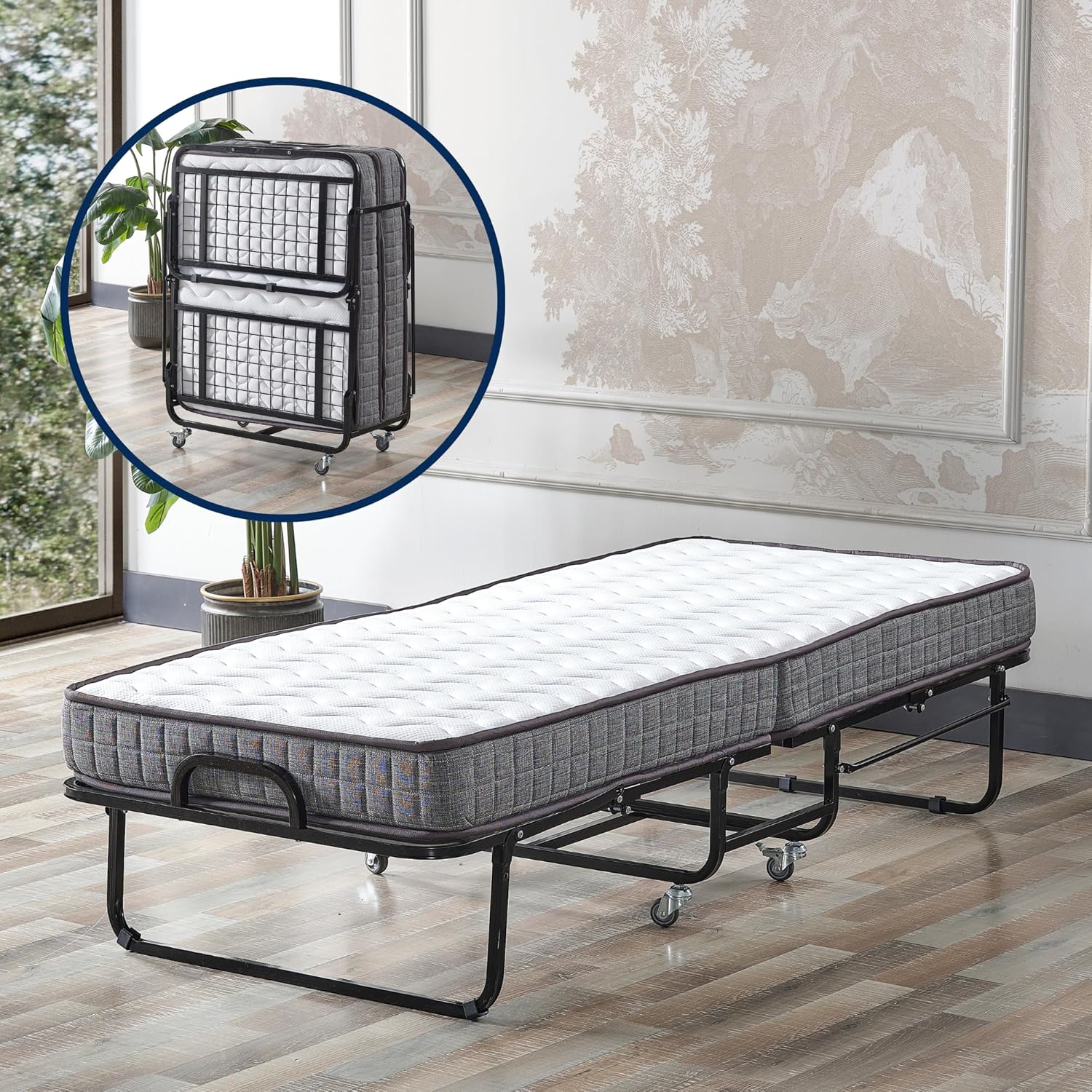 Innova Small Single Foldable Portable Bed Main Image